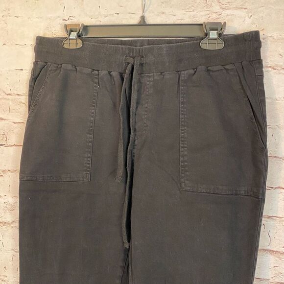 White Birch High Rise Joggers Black Drawstring Flap Pockets Women’s Size XL - Picture 5 of 10